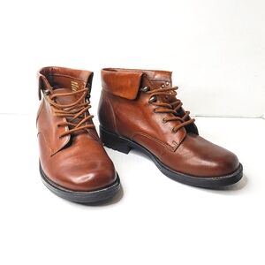 Brown Leather Ankle Boots